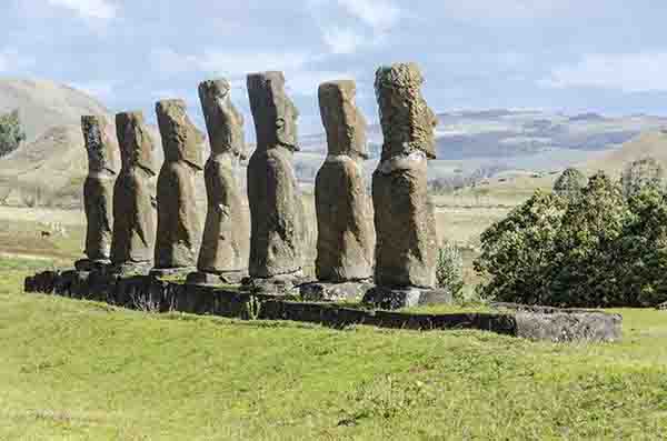 103 - Chile - isla de Rapa Nui o Pascua - Ahu Akivi